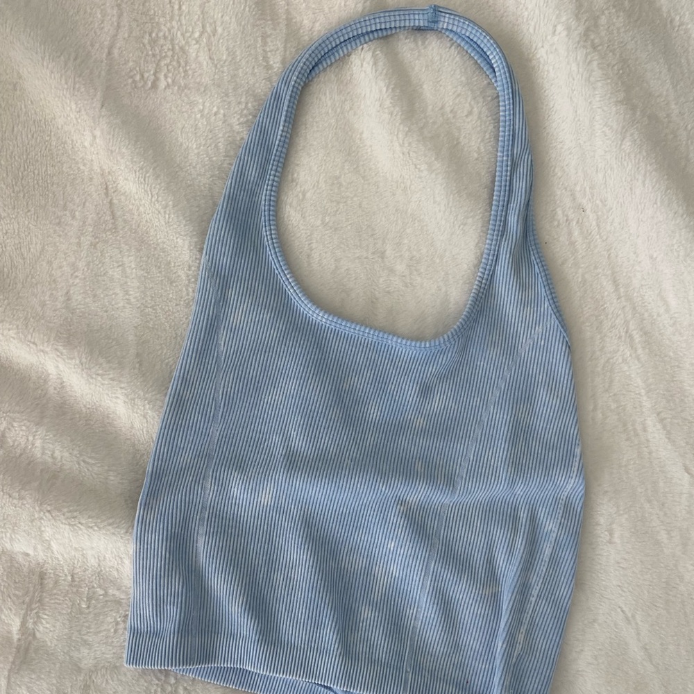 Blue American Eagle halter top